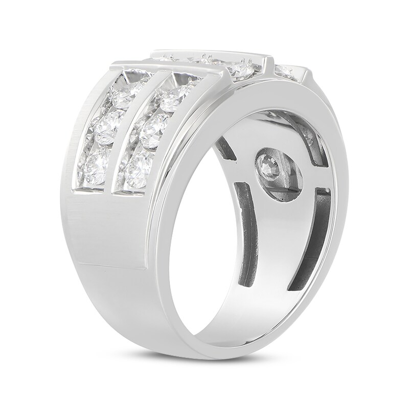 Main Image 2 of KAY Lab-Grown Diamonds Men's Multi-Row Ring 3 ct tw 10K Yellow White Gold