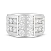 Thumbnail Image 3 of KAY Lab-Grown Diamonds Men's Multi-Row Ring 3 ct tw 10K Yellow White Gold