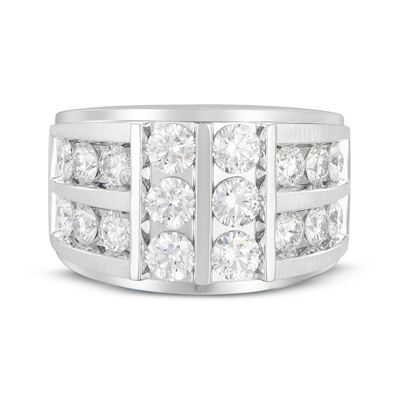 Main Image 3 of KAY Lab-Grown Diamonds Men's Multi-Row Ring 3 ct tw 10K Yellow White Gold
