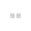 Thumbnail Image 2 of Round-Cut Diamond Solitaire Stud Earrings 1/2 ct tw 10K White Gold (I/I3)