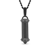 Thumbnail Image 1 of Men's Barrel Pendant Necklace Black Ion-Plated Stainless Steel Solid 24"