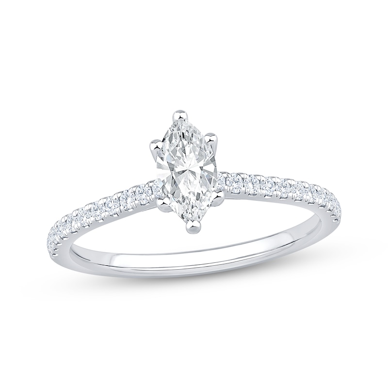 Main Image 1 of Adore Lab-Grown Diamonds Marquise-Cut Engagement Ring 5/8 ct tw 14K White Gold