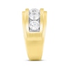 Thumbnail Image 2 of Men's Adore Lab-Grown Diamonds Five-Stone Wedding Band 2-1/2 ct tw 14K Yellow Gold