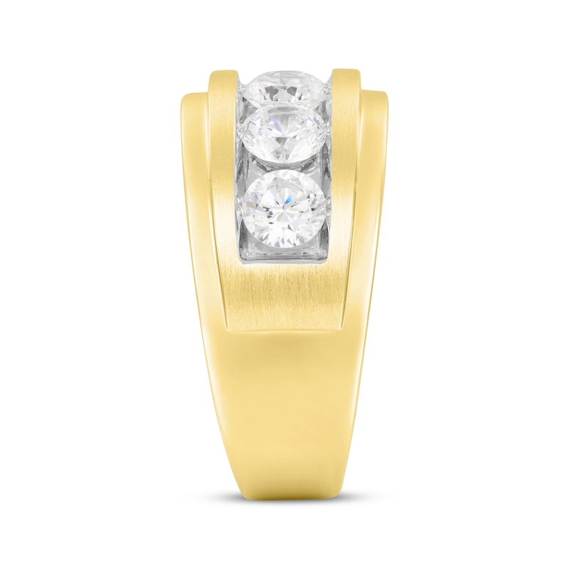 Main Image 2 of Men's Adore Lab-Grown Diamonds Five-Stone Wedding Band 2-1/2 ct tw 14K Yellow Gold
