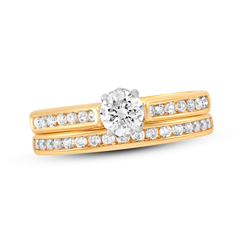Main Image 1 of Adore Round-Cut Diamond Bridal Set 1 ct tw 14K Yellow Gold