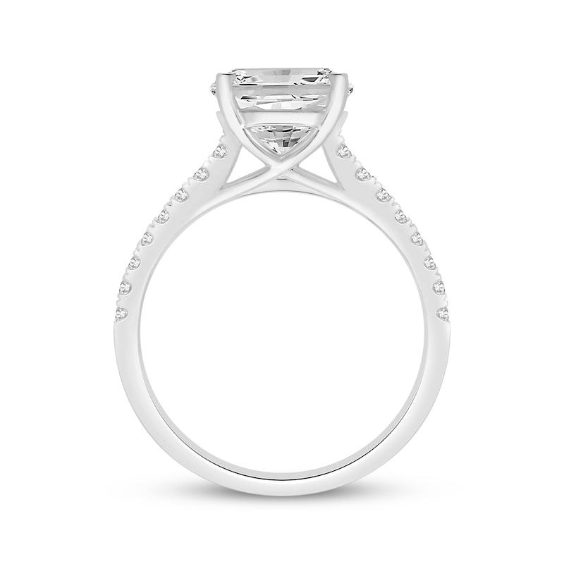 Main Image 3 of Lab-Grown Diamonds Oval-Cut Engagement Ring 4-1/2 ct tw 14K White Gold