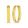 Thumbnail Image 1 of Oval Hoop Earrings 18K Yellow Gold
