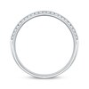 Thumbnail Image 2 of Adore Men's Diamond Brushed Wedding Band 1/3 ct tw 10K White Gold