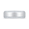 Thumbnail Image 3 of Adore Men's Diamond Brushed Wedding Band 1/3 ct tw 10K White Gold
