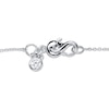 Thumbnail Image 2 of Cultured Pearl & Cubic Zirconia Necklace Sterling Silver 18"