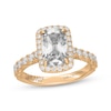 Thumbnail Image 1 of Neil Lane Artistry Heritage Cushion-Cut Lab-Grown Diamond Engagement Ring 2-3/4 ct tw 18K Yellow Gold