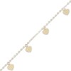 Thumbnail Image 2 of Polished Heart Dangle Station Necklace Solid 10K Yellow Gold 18"