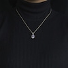 Thumbnail Image 4 of Emerald-Cut Amethyst & Diamond Necklace 1/10 ct tw 10K Yellow Gold 18"