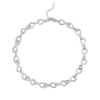 Thumbnail Image 1 of Diamond Twist Link Anklet 1/2 ct tw Sterling Silver 10.5"