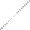 Thumbnail Image 3 of Diamond Twist Link Anklet 1/2 ct tw Sterling Silver 10.5"