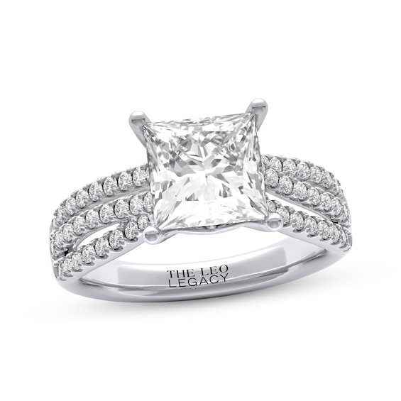 THE LEO Legacy Lab-Grown Diamond Princess-Cut Engagement Ring 3-/2 ct tw 14K White Gold