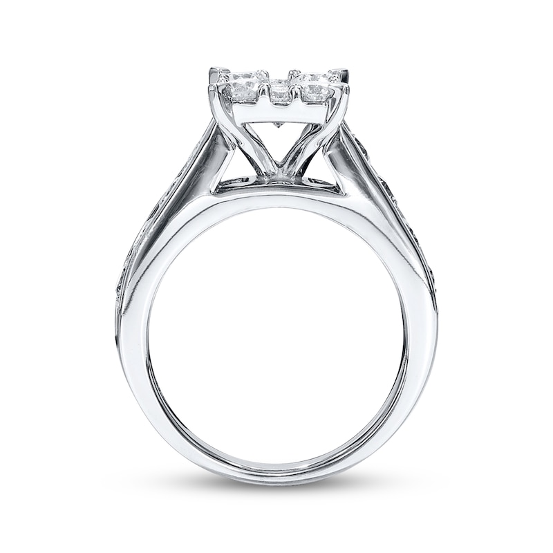 Main Image 3 of Adore Diamond Engagement Ring 2 ct tw Round-cut 14K White Gold