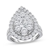 Thumbnail Image 1 of Adore Lab-Grown Diamonds Pear-Shaped Double Halo Engagement Ring 3 ct tw 10K White Gold