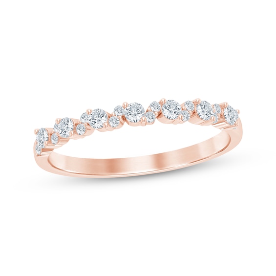 Adore Diamond Scatter Anniversary Ring 1/4 ct tw 10K Rose Gold