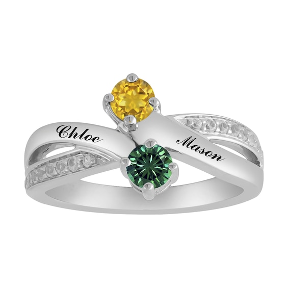 Birthstone Couple's Ring
