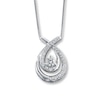 Thumbnail Image 0 of Diamond Necklace 1/2 ct tw Round-cut 14K White Gold