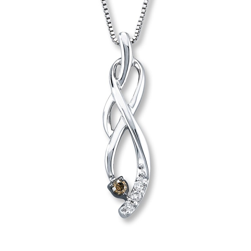 Main Image 1 of Shades of Wonder 1/8 ct tw Diamonds Sterling Silver Necklace