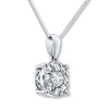 Thumbnail Image 1 of Diamond Necklace 3/4 ct tw Round-cut 14K White Gold 18"