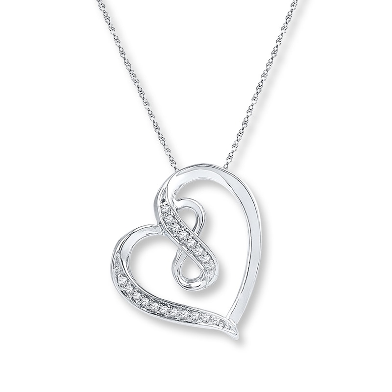 The LV Heart Necklace in White – TOKA B