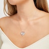 Thumbnail Image 1 of Elephant Heart Necklace 1/10 ct tw Diamonds Sterling Silver