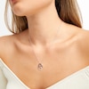 Thumbnail Image 1 of Heart Necklace 1/20 ct tw Diamonds 10K White Gold 18"