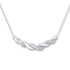 Thumbnail Image 0 of Diamond Necklace 1/20 ct tw Round-cut Sterling Silver 18"