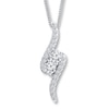 Thumbnail Image 1 of Ever Us Necklace 1-1/2 ct tw Diamonds 14K White Gold