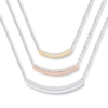 Thumbnail Image 0 of Diamond Necklace 1/3 ct tw Round-cut Sterling Silver & 10K Two-Tone Gold 18.55"