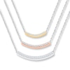 Thumbnail Image 1 of Diamond Necklace 1/3 ct tw Round-cut Sterling Silver & 10K Two-Tone Gold 18.55"