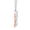 Thumbnail Image 1 of Diamond Circles Necklace 1/4 ct tw Round-cut 10K Two-Tone Gold