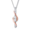 Thumbnail Image 1 of Ever Us Necklace 1/4 ct tw Diamonds 14K Two-Tone Gold