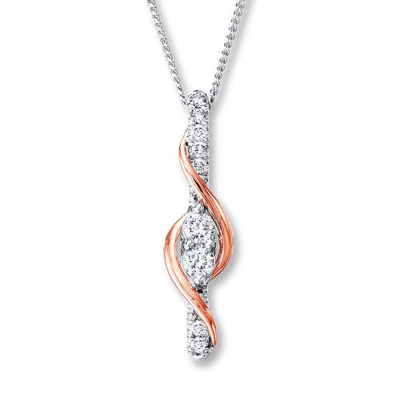 Ever Us Necklace 1/4 ct tw Diamonds 14K Two-Tone Gold