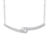 Thumbnail Image 1 of Ever Us Two-Stone Necklace 1/2 ct tw Diamonds 14K White Gold
