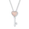 Thumbnail Image 1 of Diamond Convertibilities Necklace Sterling Silver & 10K Rose Gold
