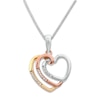 Thumbnail Image 0 of Diamond Necklace 1/20 ct tw Sterling Silver & 10K Two-Tone Gold 18"