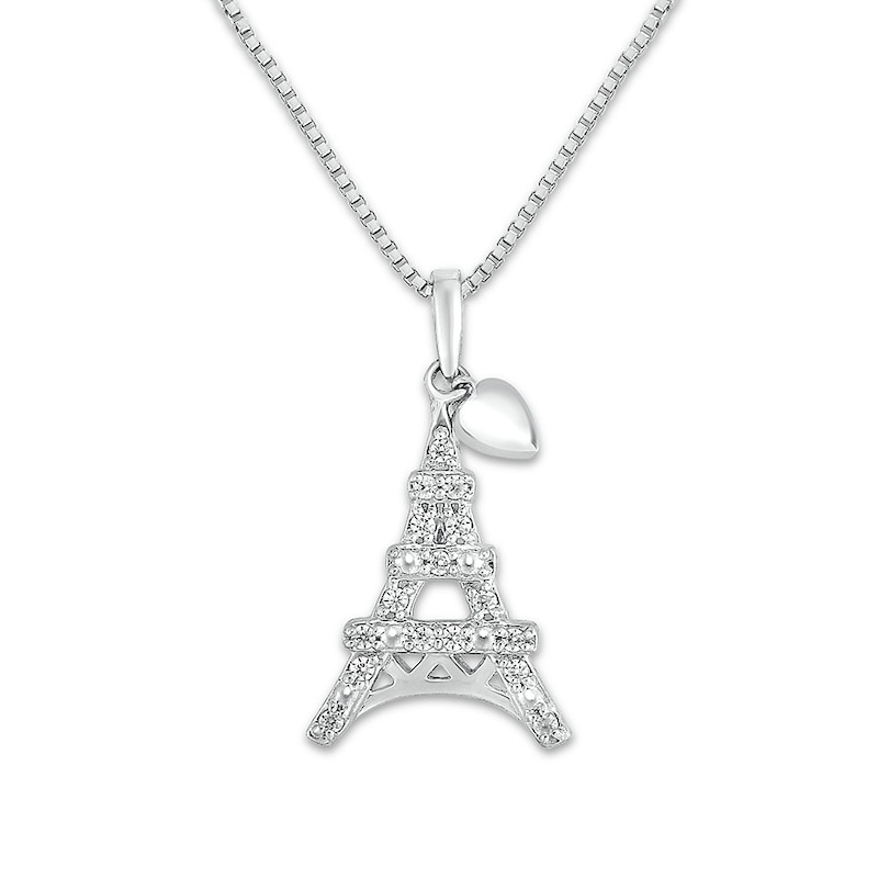 Eiffel Tower Coordinate Necklace