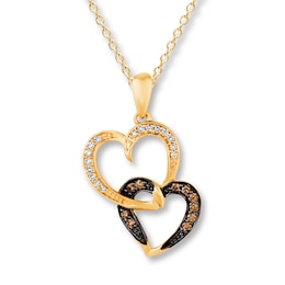 Le Vian Chocolate Diamonds 1/8 ct tw Necklace 14K Honey Gold 18&quot;