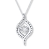 Thumbnail Image 0 of Unstoppable Love 1/10 ct tw Necklace Sterling Silver 18"