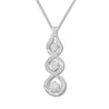 Thumbnail Image 1 of Memories Moments Magic Diamond Necklace 1/4 ct tw Round-cut 10K White Gold 18"