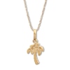 Thumbnail Image 4 of Diamond Palm Tree Necklace 10K Yellow Gold 18"
