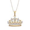 Thumbnail Image 1 of Diamond Tiara Necklace 1/15 ct tw Round-cut 10K Yellow Gold