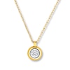 Thumbnail Image 0 of Diamond Necklace 1/20 ct tw Bezel-set 10K Yellow Gold 18"