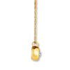 Thumbnail Image 2 of Diamond Necklace 1/20 ct tw Bezel-set 10K Yellow Gold 18"