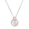 Thumbnail Image 0 of Diamond Necklace 1/5 ct tw Round-cut 10K Two-Tone Gold 18"