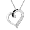 Thumbnail Image 1 of Diamond Heart Necklace Sterling Silver 18"